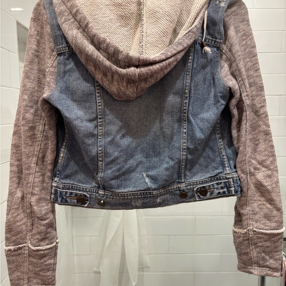Free People mixed media denim jacket - Picture 6 of 6